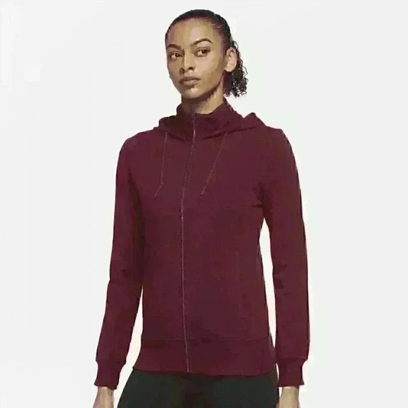 NEW! Nike Yoga Women's Plus Size 3XL Fleece Full-Zip Hoodie NWT $75 - Picture 1 of 3